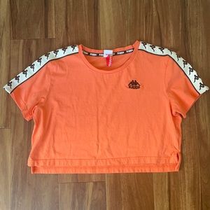 Kappa size small orange crop top